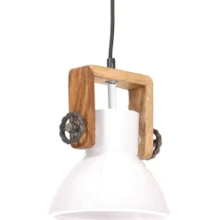 Teollistyylinen riippuvalaisin 25 w valkoinen pyöreä 19cm