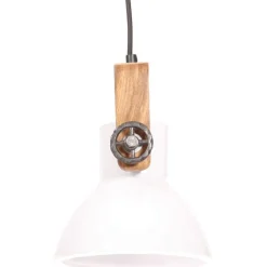 Teollistyylinen riippuvalaisin 25 w valkoinen pyöreä 19cm