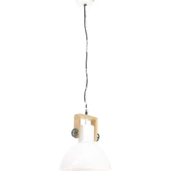 Teollistyylinen riippuvalaisin 25 w valkoinen pyöreä 30cm