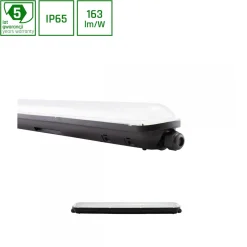Teollisuusvalaisin Spectrum Limea Gigant tiivistetty 600mm 20W 4000K 120° IP65 IK10 harmaa/valkoinen