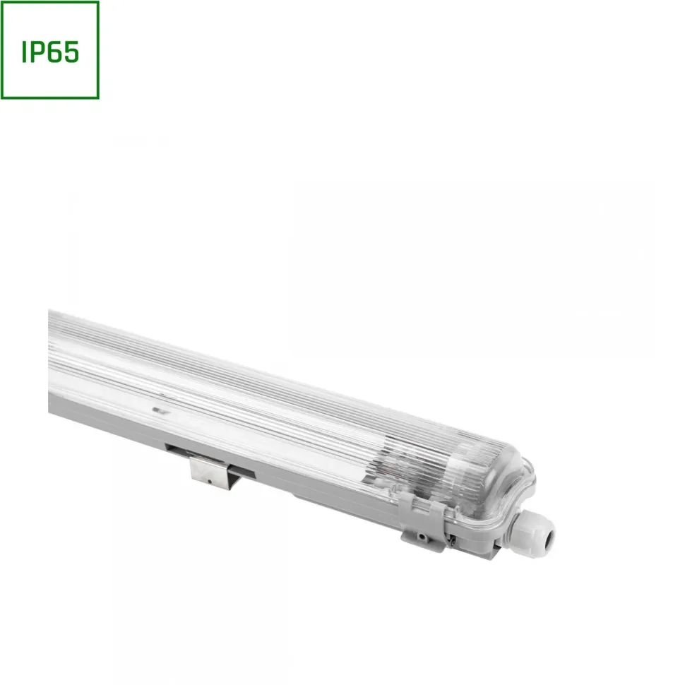 Teollisuusvalaisin Spectrum Limea LED-putki Tri-proof kiinteä 1x60cm G13 IP65 710x65x63mm harmaa