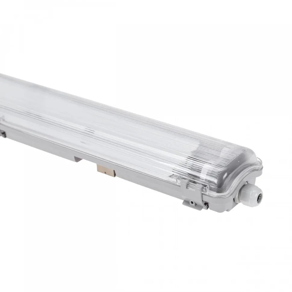 Teollisuusvalaisin Spectrum Limea LED-putki Tri-proof 2x120cm G13 IP65 1310x90x63mm harmaa