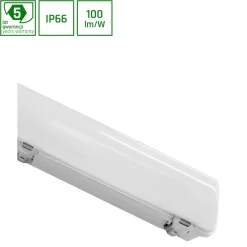 Teollisuusvalaisin Spectrum Limea LED SMD5630 24W 60cm 4000K IP66 läpinäkyvä 675x83x38mm harmaa