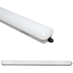 Teollisuusvalaisin Spectrum Limea LED SMD3528 18W 60cm 3000K IP65 85x600x73mm mattakalvo harmaa/valkoinen