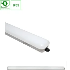 Teollisuusvalaisin Spectrum Limea LED SMD3528 18W 60cm 4000K IP65 85x600x73mm mattakalvo harmaa/valkoinen