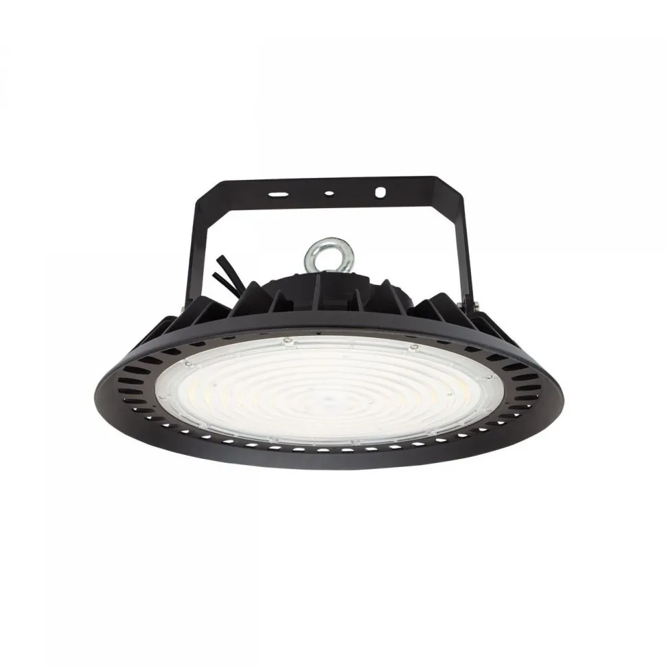 Teollisuusvalaisin Spectrum Plateo 3 High Bay Ø270mm 100W 90° IP65 IK08 4000K ripustettava musta
