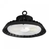 Teollisuusvalaisin Spectrum Plateo 4 High Bay Ø280mm 200W/150W/100W 90° IP65 IK09 4000K ripustettava musta