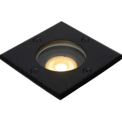 Terassivalaisin Lucide Biltin, 1xGU10, IP67, neliö, musta
