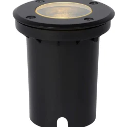 Terassivalaisin Lucide Biltin, 1xGU10, IP67, pyöreä, musta
