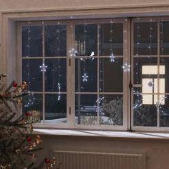 Tähti ja kuu -keijuvalot kaukosäädin 138xLED sininen