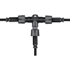 T-liitin Paulmann Park + Light, IP67, musta