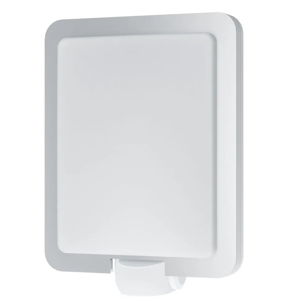 Tunnistinvalaisin Eglo Mussotto 28W 210x305x90 mm E27 IP44 harjattu teräs/valkoinen