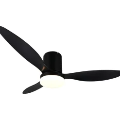 Tuuletinkattovalaisin Trio Göteborg Ø132cm LED mattamusta