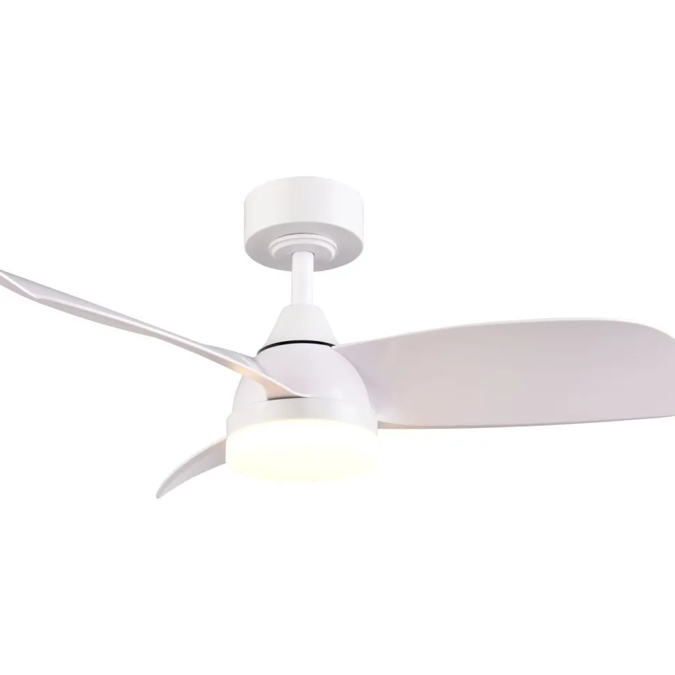 Tuuletinkattovalaisin Trio Helsinki Ø90cm LED mattamusta