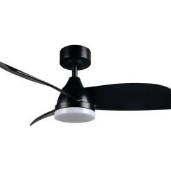 Tuuletinkattovalaisin Trio Helsinki Ø90cm LED mattamusta