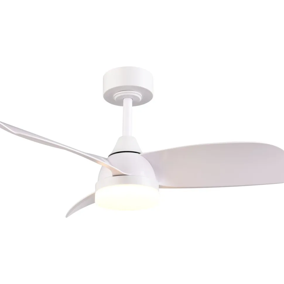 Tuuletinkattovalaisin Trio Helsinki Ø90cm LED mattamusta