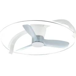 Tuuletinkattovalaisin Trio Stockholm Ø73.5cm LED mattamusta