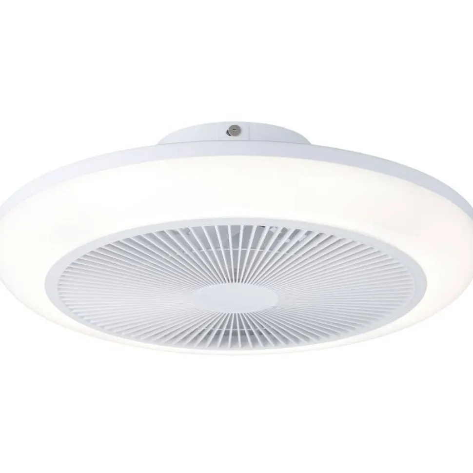 Tuuletinvalaisin Eglo Sayulita Ø46cm, 2700-6500K, IP20, valkoinen/musta
