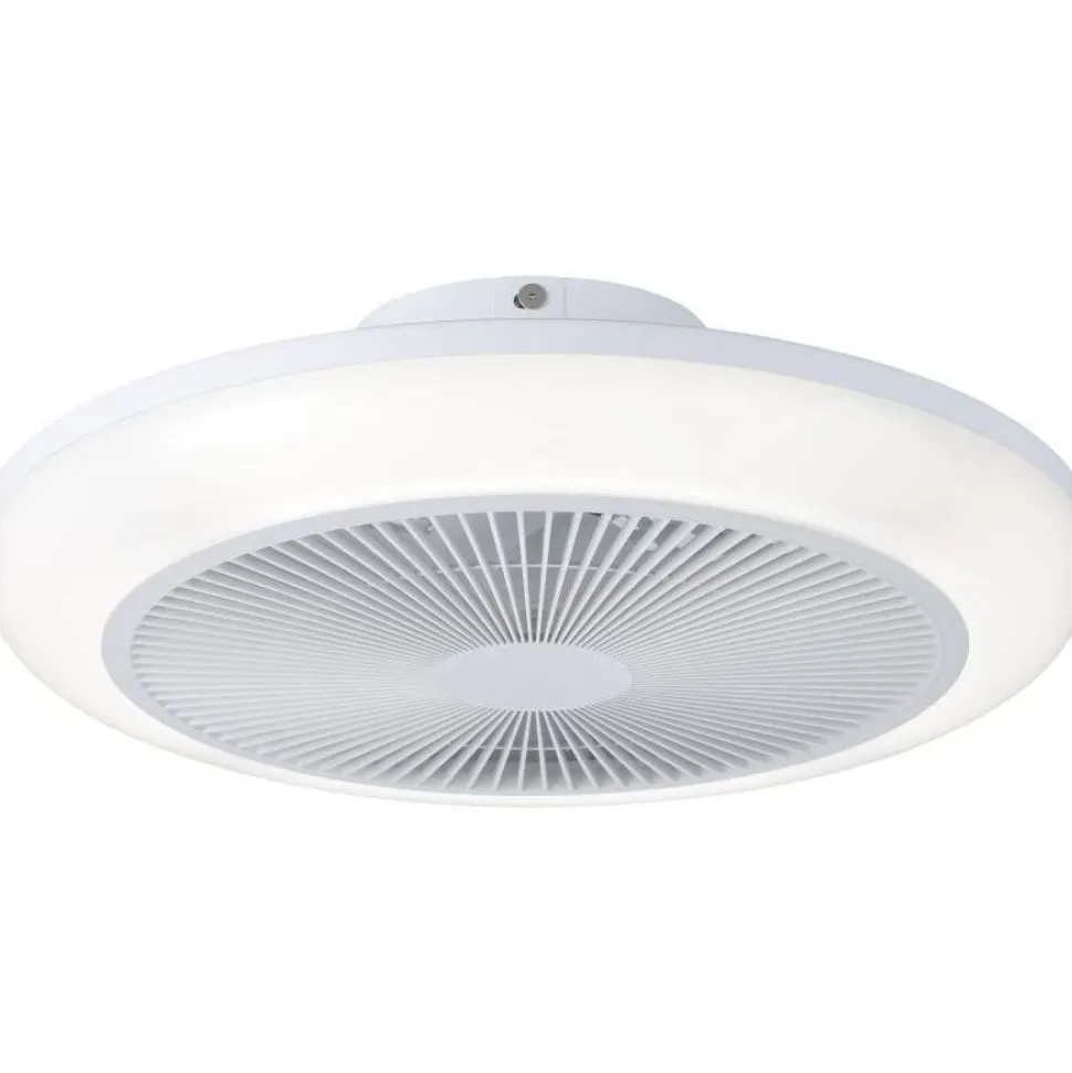 Tuuletinvalaisin Eglo Sayulita Ø46cm, 2700-6500K, IP20, valkoinen/musta