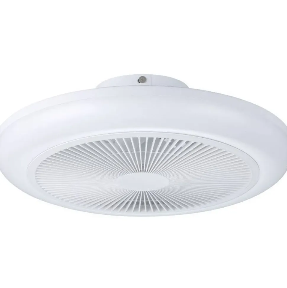 Tuuletinvalaisin Eglo Sayulita Ø46cm, 2700-6500K, IP20, valkoinen/musta