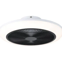 Tuuletinvalaisin Eglo Sayulita RGB Ø46cm, 2700-6500K, IP20, valkoinen/musta