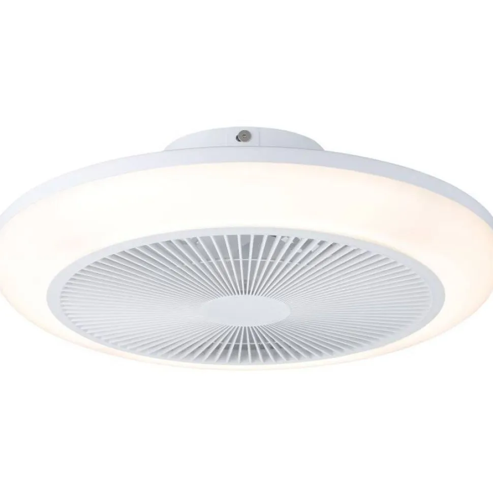 Tuuletinvalaisin Eglo Sayulita RGB Ø46cm, 2700-6500K, IP20, valkoinen/musta