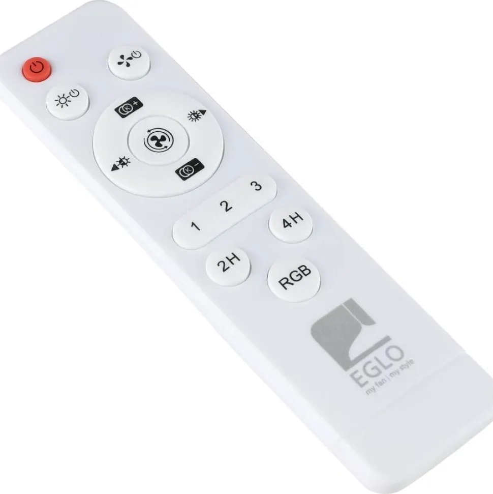 Tuuletinvalaisin Eglo Sayulita RGB Ø46cm, 2700-6500K, IP20, valkoinen/musta