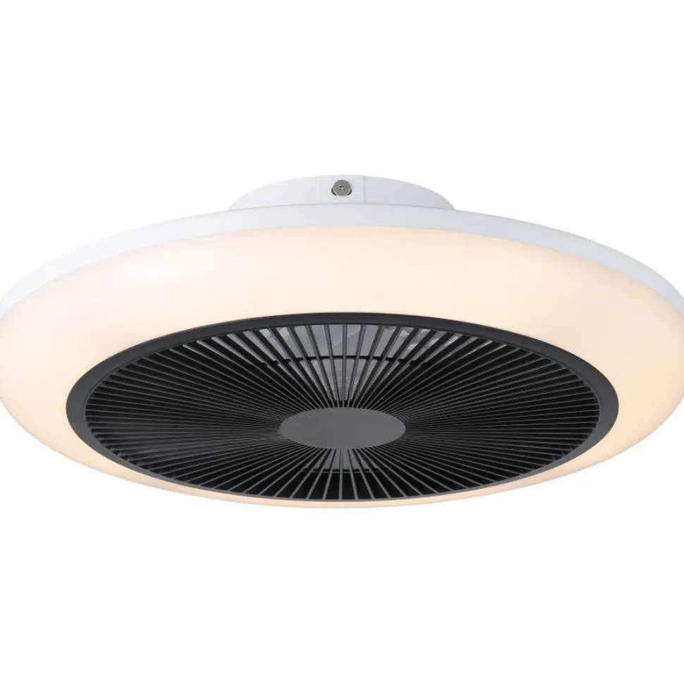 Tuuletinvalaisin Eglo Sayulita RGB Ø46cm, 2700-6500K, IP20, valkoinen/musta