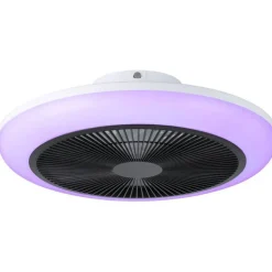 Tuuletinvalaisin Eglo Sayulita RGB Ø46cm, 2700-6500K, IP20, valkoinen/musta