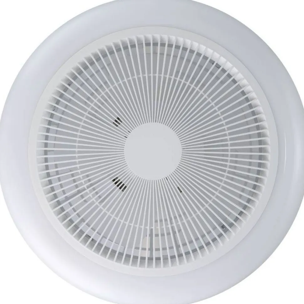 Tuuletinvalaisin Eglo Sayulita RGB Ø46cm, 2700-6500K, IP20, valkoinen/musta