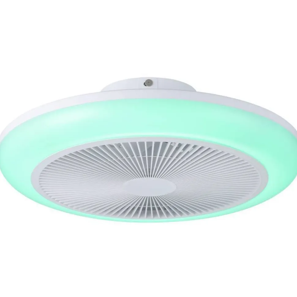 Tuuletinvalaisin Eglo Sayulita RGB Ø46cm, 2700-6500K, IP20, valkoinen/musta