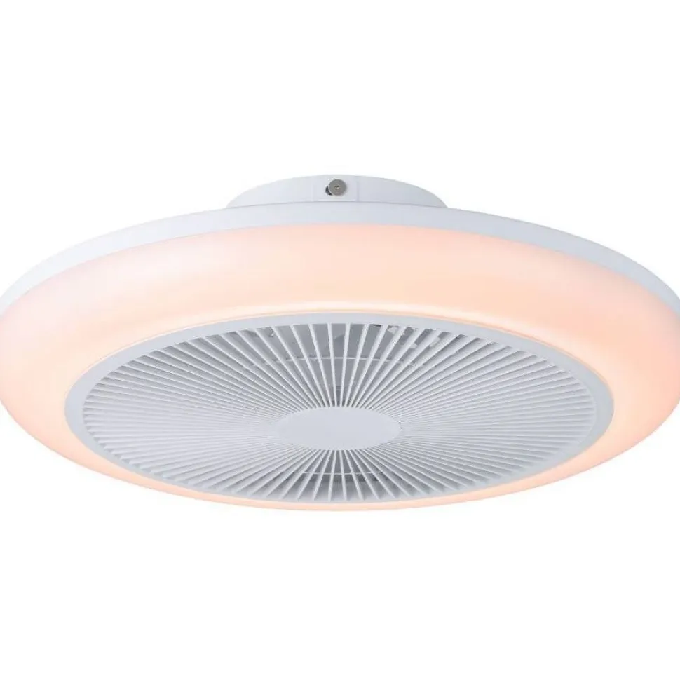 Tuuletinvalaisin Eglo Sayulita RGB Ø46cm, 2700-6500K, IP20, valkoinen/musta