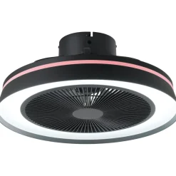 Tuuletinvalaisin Eglo Vallonia RGB/CCT LED Ø48cm kaukosäädin musta