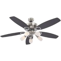 Tuuletinvalaisin Globo Jerry Ø130cm 40W pyökki/harmaa