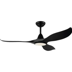 Tuuletinvalaisin Eglo Cirali 52 Ø1320 mm 15 W mattamusta ABS