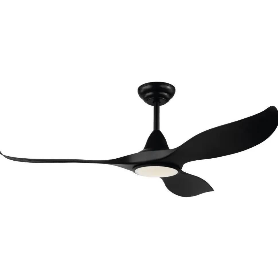 Tuuletinvalaisin Eglo Cirali 52 Ø1320 mm 15 W mattamusta ABS