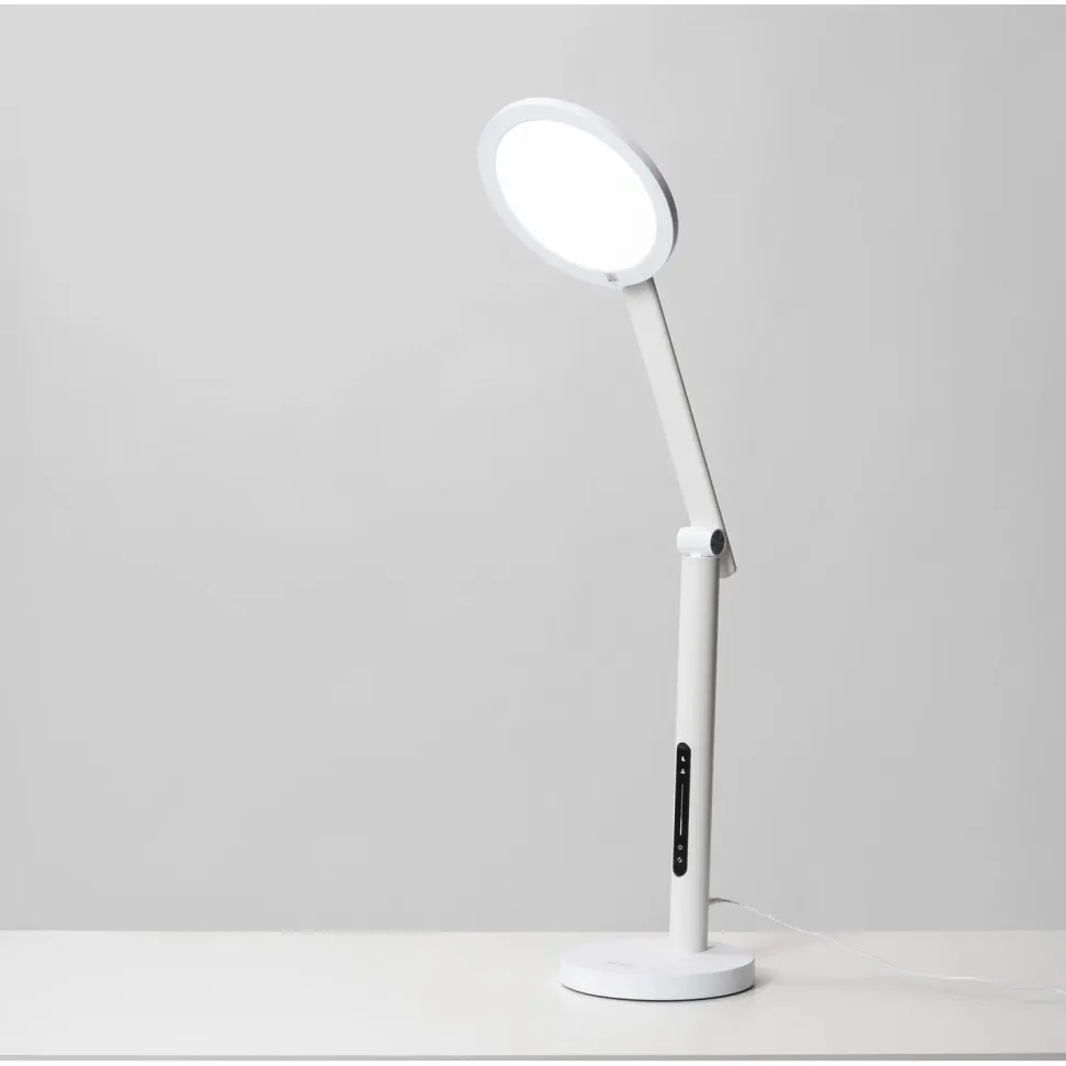 Työpöytävalaisin kirkasvalolla Innolux Oslo 60cm 16W USB valkoinen