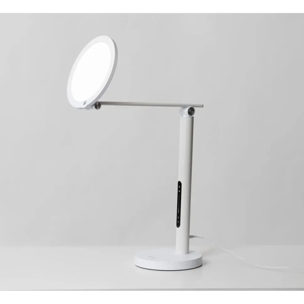 Työpöytävalaisin kirkasvalolla Innolux Oslo 60cm 16W USB valkoinen