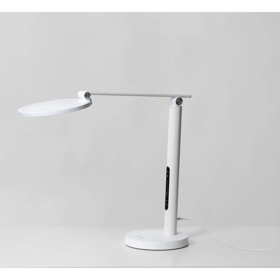 Työpöytävalaisin kirkasvalolla Innolux Oslo 60cm 16W USB valkoinen