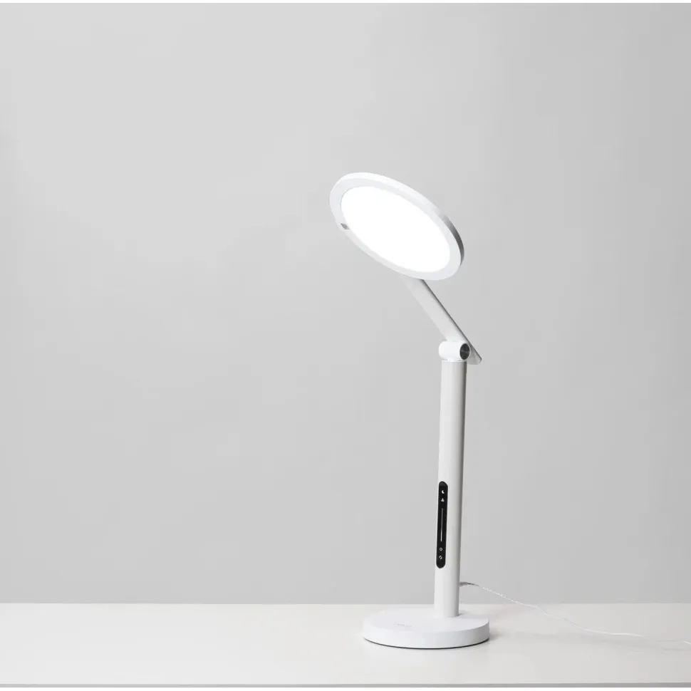 Työpöytävalaisin kirkasvalolla Innolux Oslo 60cm 16W USB valkoinen