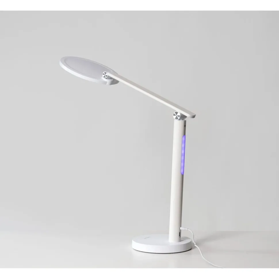 Työpöytävalaisin kirkasvalolla Innolux Oslo 60cm 16W USB valkoinen