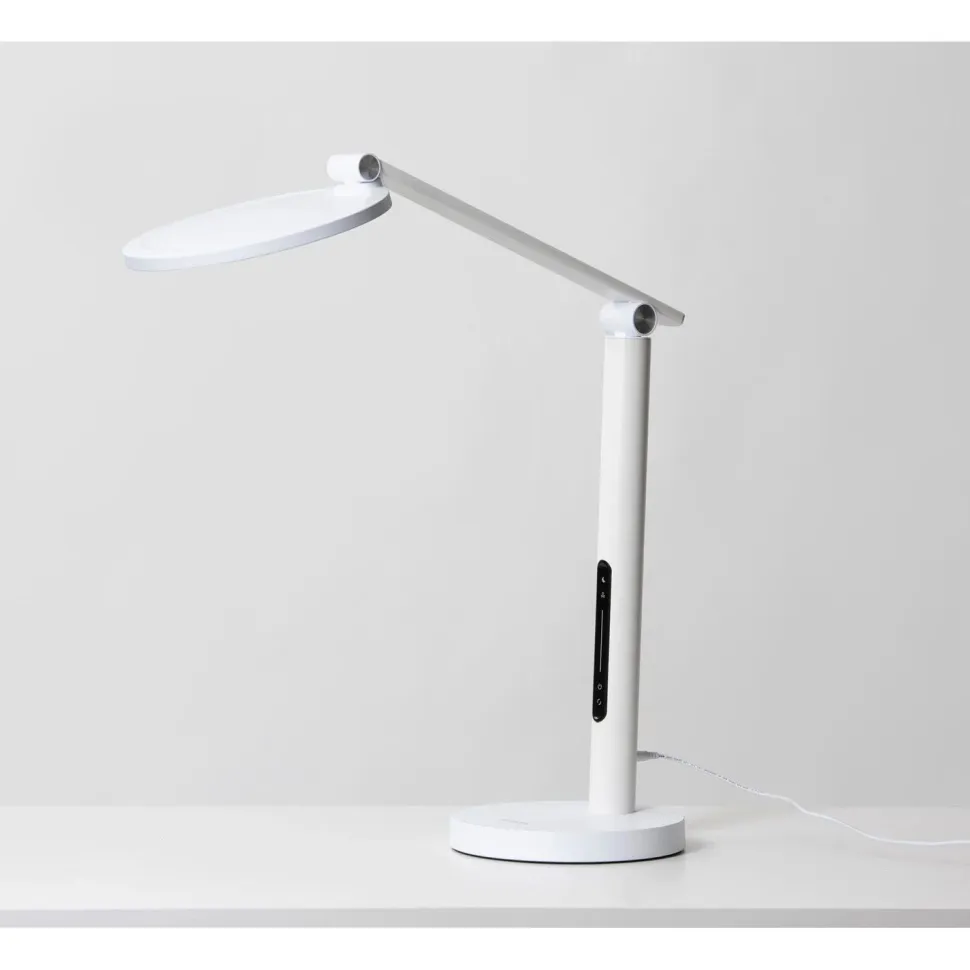 Työpöytävalaisin kirkasvalolla Innolux Oslo 60cm 16W USB valkoinen