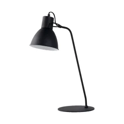Työpöytävalaisin Lucide Shadi Ø20x50cm 40W himmennettävä musta