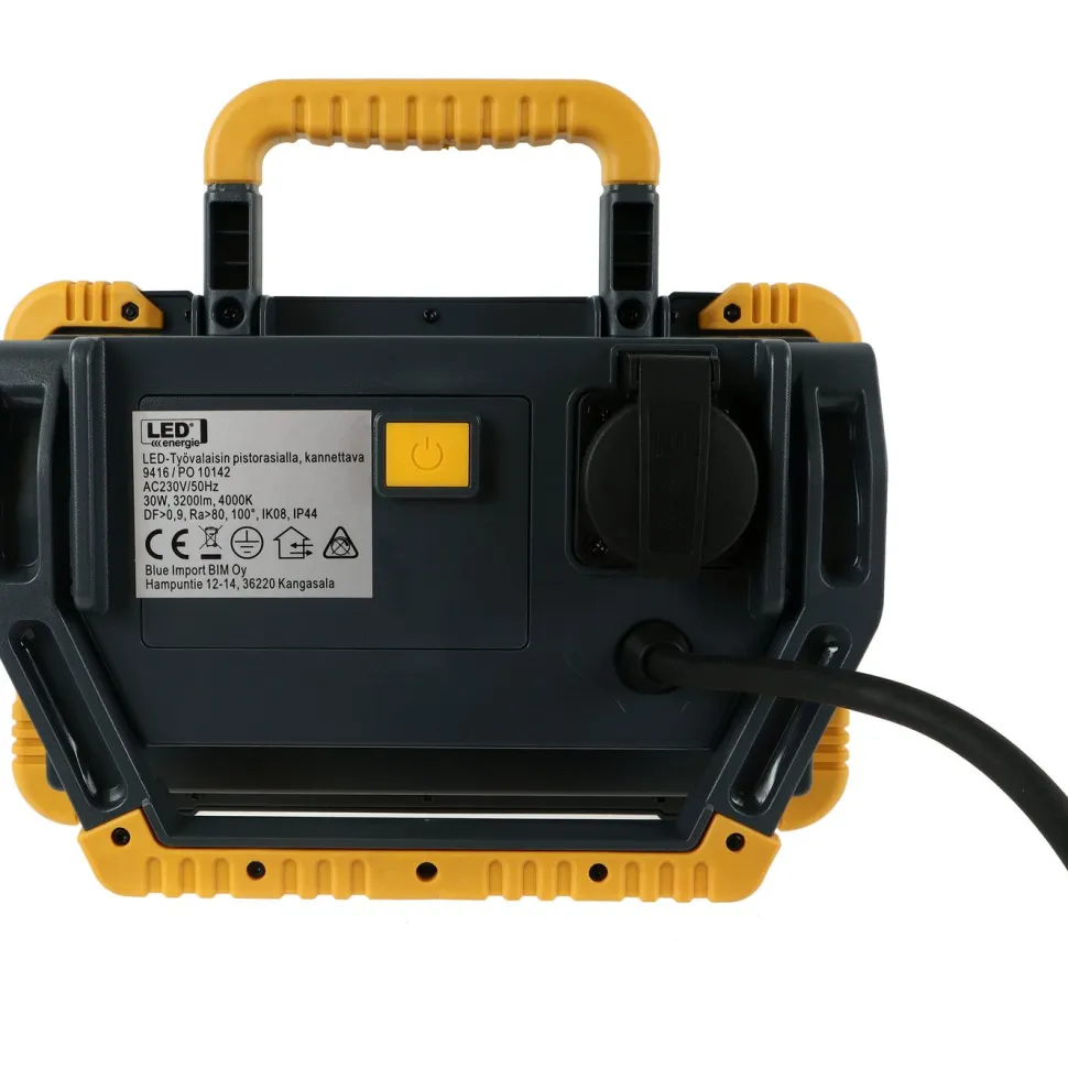 Työvalaisin Led Energie, 30W, 3200lm, IP44, kannettava, pistorasialla
