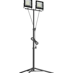 Työvalaisin LED Max, 2x50W, 2x4000lm, 4000K, IP44, tripod-jalusta