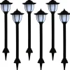 Ulkoaurinkokennovalaisimet 6 kpl led musta