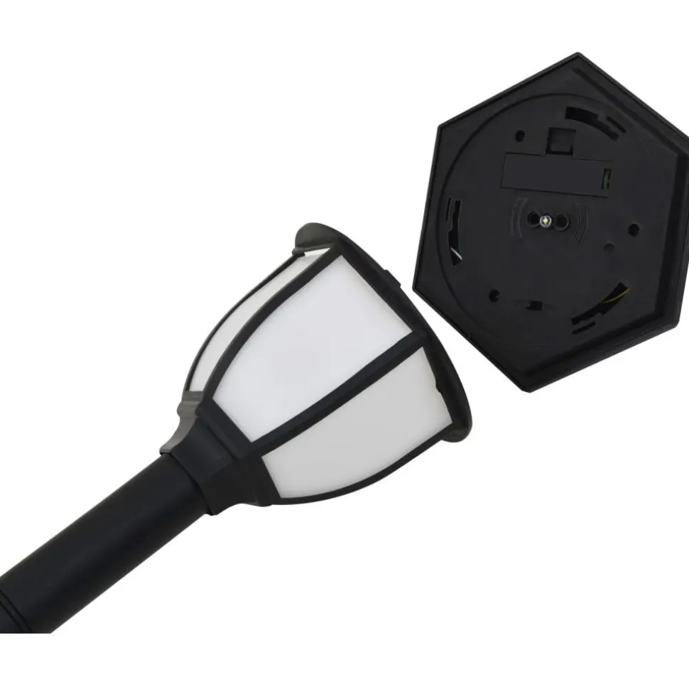 Ulkoaurinkokennovalaisimet 6 kpl led musta