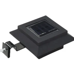 Ulkoaurinkokennovalaisin 12 kpl led neliö 12 cm musta