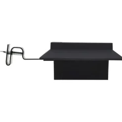 Ulkoaurinkokennovalaisin 12 kpl led neliö 12 cm musta
