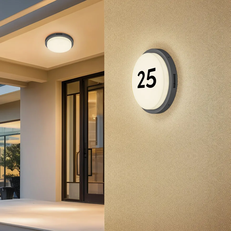 Ulkokattovalaisin Trio Bermejo Ø30cm LED antrasiitti